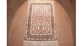 Original silk carpet  Kayseri 58x40 cm Pure silk