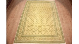 Perserteppich Täbriz Mahi  mit Seide 315x215 cm Beige