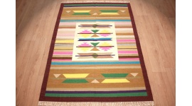 Oriental Kilim Wool 200x145 cm Beige modern