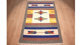 Oriental Kilim Wool 185x117 cm Blau modern