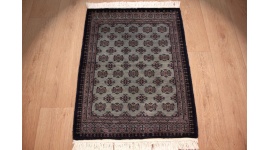 Oriental carpet Bukhara wool 84x64 cm Blue