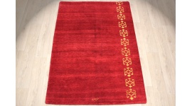 Hand-knotted carpet Lori virgin wool & silk 201x140 cm