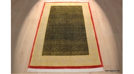 Persian carpet "Bijar" with Silk 155x104 cm oriental rug