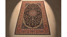 Perser Teppich "Isfahan" mit Seide 220x137cm