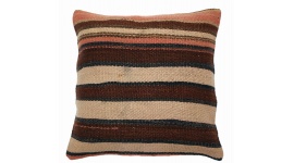 Oriental Kilim Pillow cushion natural colors & wool ca. 40x40 cm