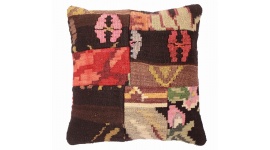 Oriental Kilim Pillow cushion natural colors & wool ca. 40x40 cm