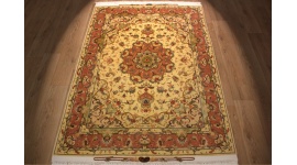 Persian carpet "Taabriz" with natural silk 207x147 cm