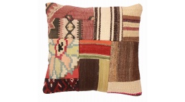 Oriental Kilim Pillow cushion natural colors & wool ca. 40x40 cm