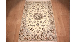 Persian carpet "Nain" 9la with Silk 126x90 cm