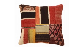 Oriental Kilim Pillow cushion natural colors & wool ca. 40x40 cm