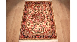 Persian carpet Djozan pure wool  90x74 cm Beige