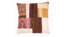 Oriental Kilim Pillow cushion natural colors & wool ca. 40x40 cm