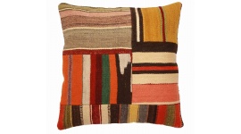 Oriental Kilim Pillow cushion natural colors & wool ca. 40x40 cm