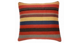 Oriental Kilim Pillow cushion natural colors & wool ca. 40x40 cm