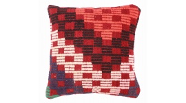 Oriental Kilim Pillow cushion natural colors & wool ca. 40x40 cm