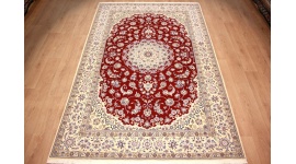 Persian carpet "Nain" 9La with Silk 303x200 cm