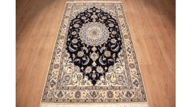 Persian carpet Nain 207x120 cm Blue