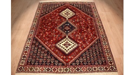 Perser Teppich Yalameh Wollteppich 195x154 cm