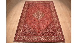 Persian carpet Bidjar oriental rug 206x139 cm Red