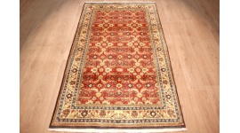 Fine Persian carpet Ghom Wool 212x123 cm Red