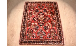 Perserteppich Sarough Orient Teppich 80x60 cm Rot