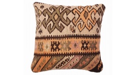 Oriental Kilim Pillow cushion natural colors & wool ca. 40x40 cm