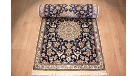 Persian carpet Nain 9la Runner with Silk 396x86 cm
