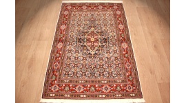 Persian carpet Moud with silk 144x95 cm Beige