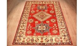 Orient Teppich Kazak reine Wolle 199x150 cm Rot