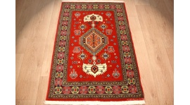 Orient Teppich Kazak reine Wolle 106x83 cm Rot