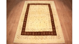 Persian carpet Loribaf pure wool 174x125 cm Light Beige