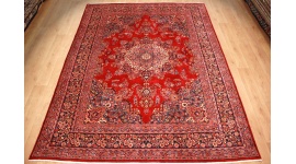 Perser Teppich Maschad Wollteppich 336x257 cm Rot