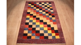 Nomadic Persian carpet Gabbeh wool 172x117 cm