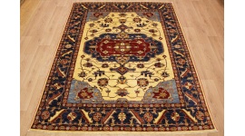"Kazak" Teppich Orientteppich 283x266  cm Beige
