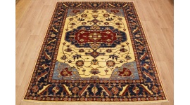 Oriental carpet Kazak virgin wool 283x266 cm Beige