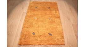 Nomadic Persian carpet Gabbeh wool carpet 112x72 cm