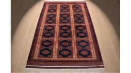 Oriental carpet Bukhara pure wool 238x149cm Blue