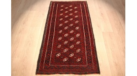 Persian carpet Baluch virgin wool 153x80 cm Red
