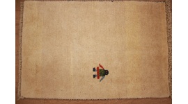Nomadic Persian carpet Gabbeh wool carpet 80x52 cm