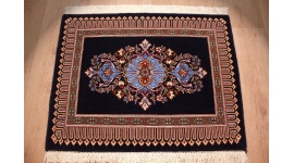 Fine Persian carpet Ghom Wool carpet 88x70 cm