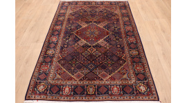 Perserteppich Kaschan Orientteppich 208x136 cm Blau