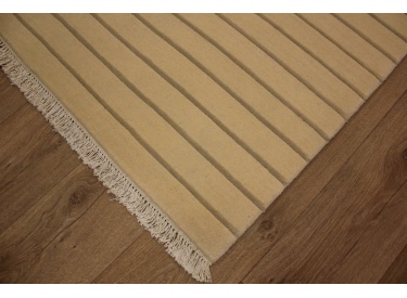 Hand-knotted Oriental carpet Nepal virgin wool 171x92 cm beige