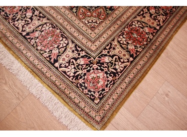 Antique Persian pure silk Qum 195x135 cm 