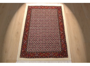 Perser Teppich "Bijar" Orientteppich mit Seide 115x82 cm