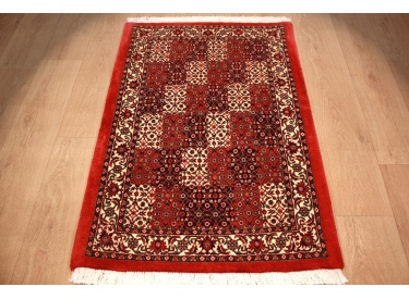 Persian carpet Bidjar with silk 120x80 cm Red