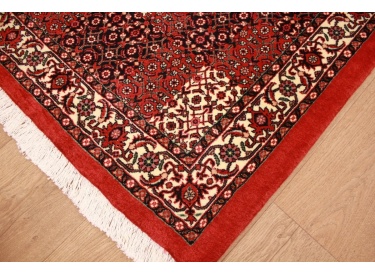 Persian carpet Bidjar with silk 120x80 cm Red