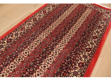 Perser Teppich "Bijar" Orientteppich mit Seide 142x70 cm