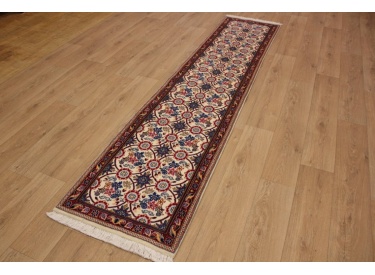 Persian carpet Waramin 303x76 cm Beige