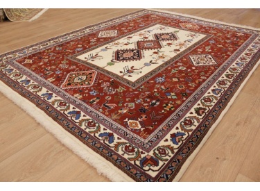Persian carpet "Ghashghai" with silk 240x184 cm