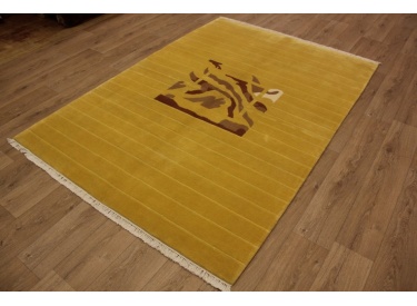 Hand-knotted Oriental carpet Nepal virgin wool 243x171 cm
